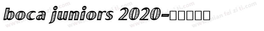 boca juniors 2020字体转换